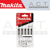 MAKITA JIG SAW BLADE, BAYONET TYPE, (HARDWOOD/HARD PLASTIC/SCROLL CUTTING), NO: BR-26 (A-85771)